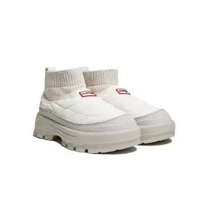 매장정품 [브랜드명] 헌터 HUNTER [WOMEN] 익스플로러 온 푸퍼 니트 커프 부츠 - 화이트윌로우 HDWK101FBZW