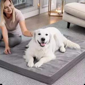 반려견전용매트 애견 매트리스 강아지쿠션 논슬립 대형견 소형견침대 강아지메모폼 애견침대 73x45