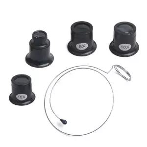 호환  5x 10x15x 20x 보석상 눈 loupe 루프 돋보기 단서 웅장한 유리 B9HF