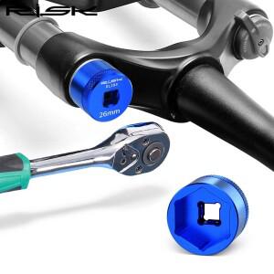 RISK 산악 자전거 프론트 포크 숄더 커버 슬리브 쇼크 업소버 에어 챔버 렌치 육각 수리 부품