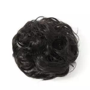 비타리토 올림머리 곱창밴드 가발 3p 다크브라운