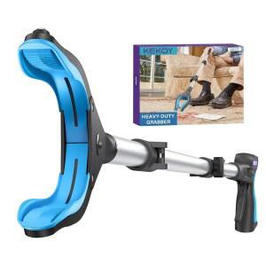 KEKOY Pro 40인치 리처 그래버 픽업 도구, 노인용 헤비 듀티 그래버, 미끄럼 방지 360 회전 턱이 있는 쓰레기 스틱, 자석이 4인치 와이드 익스텐디드 위드 그 클로