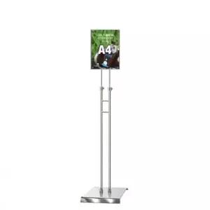 포스터 스탠드 안내판 슬림 무여백 자석형 사각크롬A4
