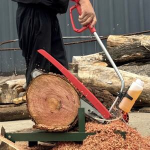 220V 전기 가정용 장작 톱 고출력 목재 절단기 농촌용 분할기 및 통나무 2850W