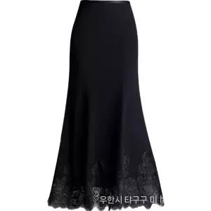 스커트 롱 오피스룩 여자 랩 봄여름 레이스 머메이드 쉬폰 슬림핏 원픽1