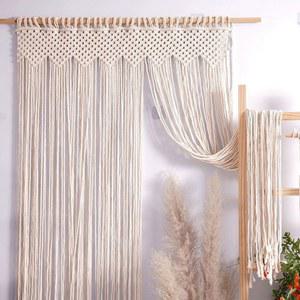 라메 커튼 중문 코튼 꾸미기 장식 손으로 수제