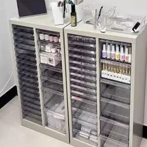 네일샵 서랍장 립스틱 네일아트 진열장 수납 높이 서랍