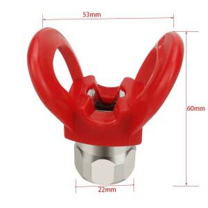 1개 고압 에어리스 페인트 스프레이 건 플랫 팁 노즐 가드 도구 범용 구리 시트 포함)