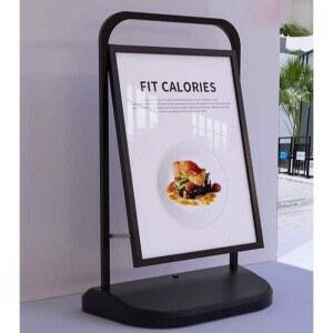 카페 입간판 야외 철제 스탠드 안내판 메뉴판 표지판 철제입간판 옥외 단면