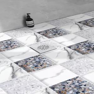 데코 스티커 붙이는 타일 바닥 시트 대리석 방수