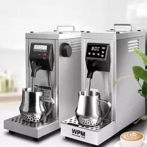 자동 우유 스팀기 믹서 조절 라떼만들기 온도 메이커