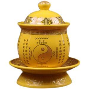 불교 불상 용품 가십 찻잔 그릇 술잔 세라믹 108배 차 맵 절 도교 제사 공급