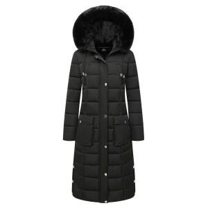 MOERDENG 여성용 방수 롱 겨울 따뜻한 패딩 코트 파카 재킷 얼터너티브 두꺼운 다운