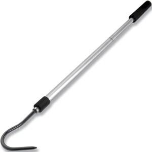 글로작 스네이크 후크, 35-65인치 파충류 볼 파이썬 래틀스네이크용 헤비 듀티 롱 스펀지 그립과 스테인리스 스틸 고무 팁 후크로 구리 헤드 제거 딸랑이