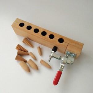 타워 대형 캔들 키트 금형 인센스 콘인센스 건조망 만들기 모양 몰드 원목 삼각형 거치대 투명 다이