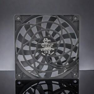 초슬림 PWM 냉각 선풍기, 저소음 컴퓨터 케이스 쿨러, 12V 0.20A, 1400 RPM, 120mm