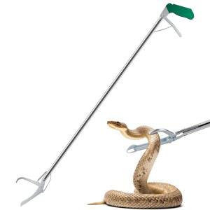 GYORGKSHI 47인치 엑스트라 헤비 듀티 뱀 집게 파충류 잡기 포수 와이드 턱 핸들링 도구