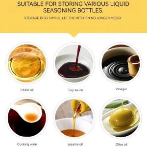 JJYY 붓는 오일 병 스파우트, 논드립 조미료 병, 실리콘 스토퍼, 와인 플립 캡, 주방 도구