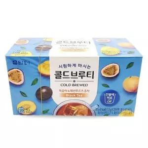 쿨샵 담터 복숭아 딸기 콜드브루티 아이스티 음료