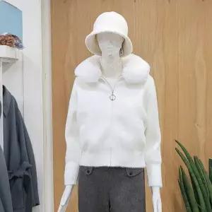 [하프클럽/] DP01 퍼 카라 헤어리 집업 가디건 CO9WKC01