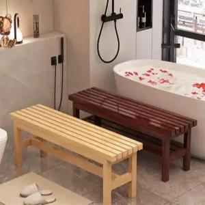 사우나 의자 나무 벤치 야외 발코니 다용도 정원 목욕탕 휴게실 수영장 체어 헬스장 찜질방