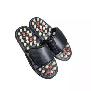 회전수축식 지압슬리퍼 발지압 마사지효과 실내화 벨크로밴드 사무실슬리퍼