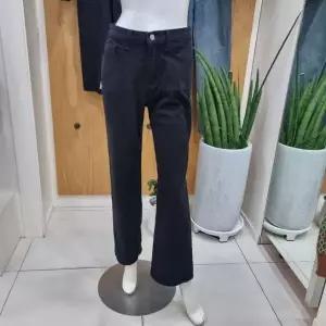 [하프클럽/] DP01 면기모 와이드 통 블랙바지 CO9WPT24