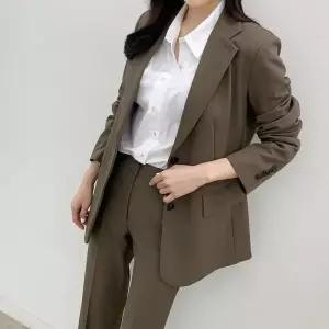[바이어스]자켓 가을 여자 정장 슈트 셋업 코디 오피스 코디 룩 (10963008A)