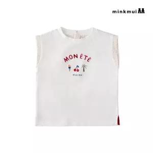 [롯데백화점]밍크뮤 IV 팜트리우븐배색나시티셔츠 3631533302 36315-333-02 출산백일돌선물