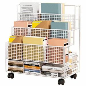 이동식 책상밑 책꽂이 정리함 수납 북카트 선반 책장