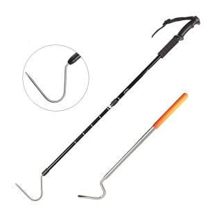 V-CHEETONG 확장 가능한 뱀 갈고리 파충류 옥수수 공 파이썬 방울뱀 손잡이 도구, 잡기, 조종 또는 움직이는 재료 도구(53인치 및 25인치)