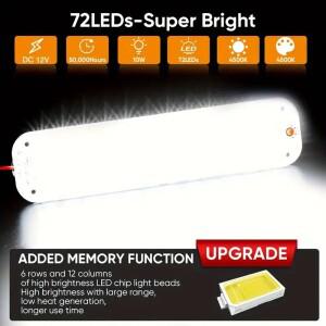 12V-80V 고휘도 LED 패널 라이트 바 RV 트레일러 보트 화물 캠핑카에 대 한 스위치와 자동차 인테리어 천