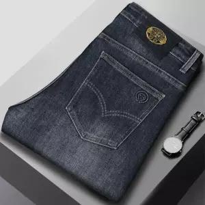 남성 트렌디 아이템 바지 배기핏 가을 겨울 프리미엄 라이트 청 캐주얼 스판 HT4