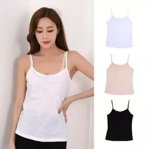 (제임스딘)데일리 면스판 여성 끈런닝