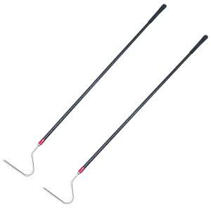 REAYEAXN 48인치 카본 스네이크 후크 캐처 스틱 집게 잡기 파충류 픽업 핸들링 도구, 잡기, 움직이는 2 팩 2025 신제품 출시