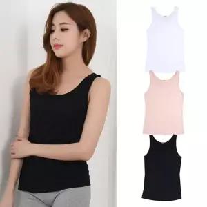 (제임스딘)데일리 면스판 여성 민자 런닝