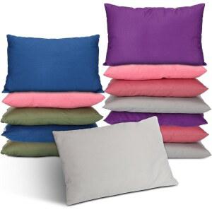 키글리 12팩 집용 미니 베개 9.1 x 13.8인치 소형 여행용 베개, 낮잠 애완동물 목 요추 지갑 삽입물(다크 컬러)