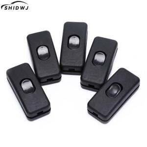 ON/OFF 인라인 스위치 블랙 테이블 램프 데스크 라이트 코드 케이블 110-250V 5 개/몫