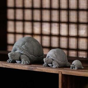 용거북이 대상쌍 거북이 돌 며 하늘을 미니 장 장수거북이 조각상 풍수