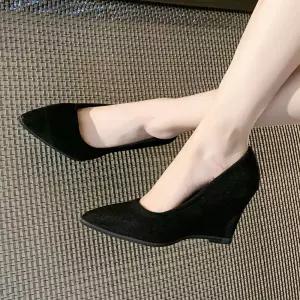 빅사이즈 스틸레토 유니크한 하이힐 여자신발 사계절 웨지힐 힐 힐펌프스 펌프스 원템5