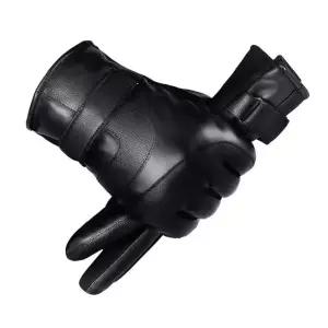 두꺼운장갑 추운 오토바이털장갑 방한 바람 PU가죽 오토바이장갑 방한장갑