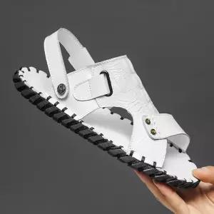 남친 신발 가죽 아이템 세미슬리퍼PK 빅사이즈 스포츠 봄여름 오픈토 샌들 비치 트렌디 슈슈2 HT5