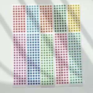 달페이퍼 롱써클 체크 알파벳 10종 스티커팩