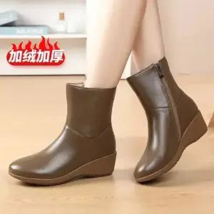 여자 겨울 가을 첼시부츠 앵클부츠 워커 소가죽 플랫워커 통굽 기모 신발 리얼 러블리 다올4