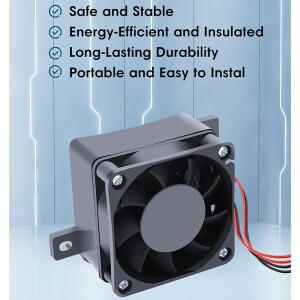 PTC 히터, DC 12V 세라믹 공기 히터, 작은 공간 일정한 온도 가열, 안전성과 내구성을 위해 나일론 쉘로