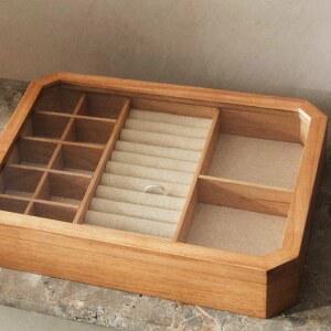 보관 악세사리보관함 4 반지함 수납함 홈 목걸이 유러피안 2x5cm 악세사리 우드 홀더 쥬얼리 8x 프린세스