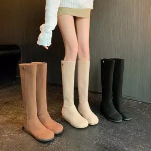 트렌디 속굽이 부츠 메일라드 신발 스크럽 힐펌프스 롱부츠 아이템 웨지힐 슬링백 슬림핏 여자 HT5