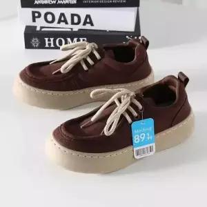 남자 겨울 가을 캐주얼 신발 미끄럼내마모성 솔리드 워킹화 운동화 스트랩 트렌드 반스웨이드 데일리 다올4