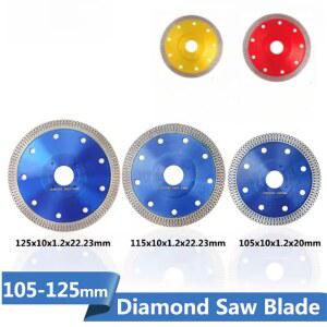 그라인더날 105 115 125mm 다이아몬드 톱날 도자기 타일 세라믹 건식 습식 절단용 석재 절단 디스크