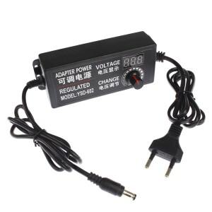 AC 조정 가능한 전원 공급 장치, 3V-24V 3A DC, 9 플러그 연결 범용 어댑터, to 220V 110V 9W 72W